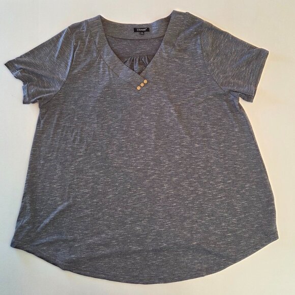 U.Vomade Women’s Top, Carbon Purple Gray, 2XL - Never Worn - Picture 4 of 9